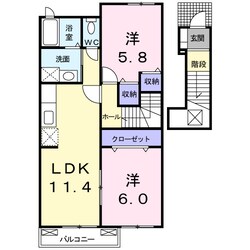 コモド ヴィラⅡの物件間取画像